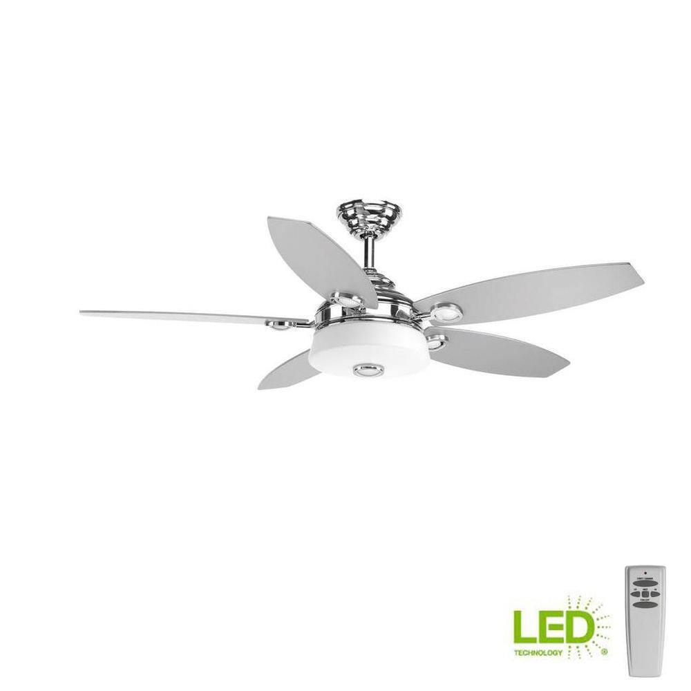 Graceful Collection 54" 5 Blade Fan w/ LED Light