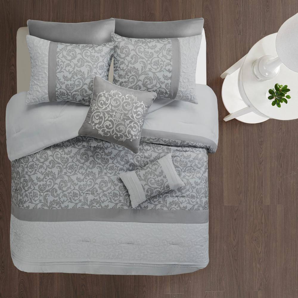 Ramsey Embroidered 8 Piece Comforter Set