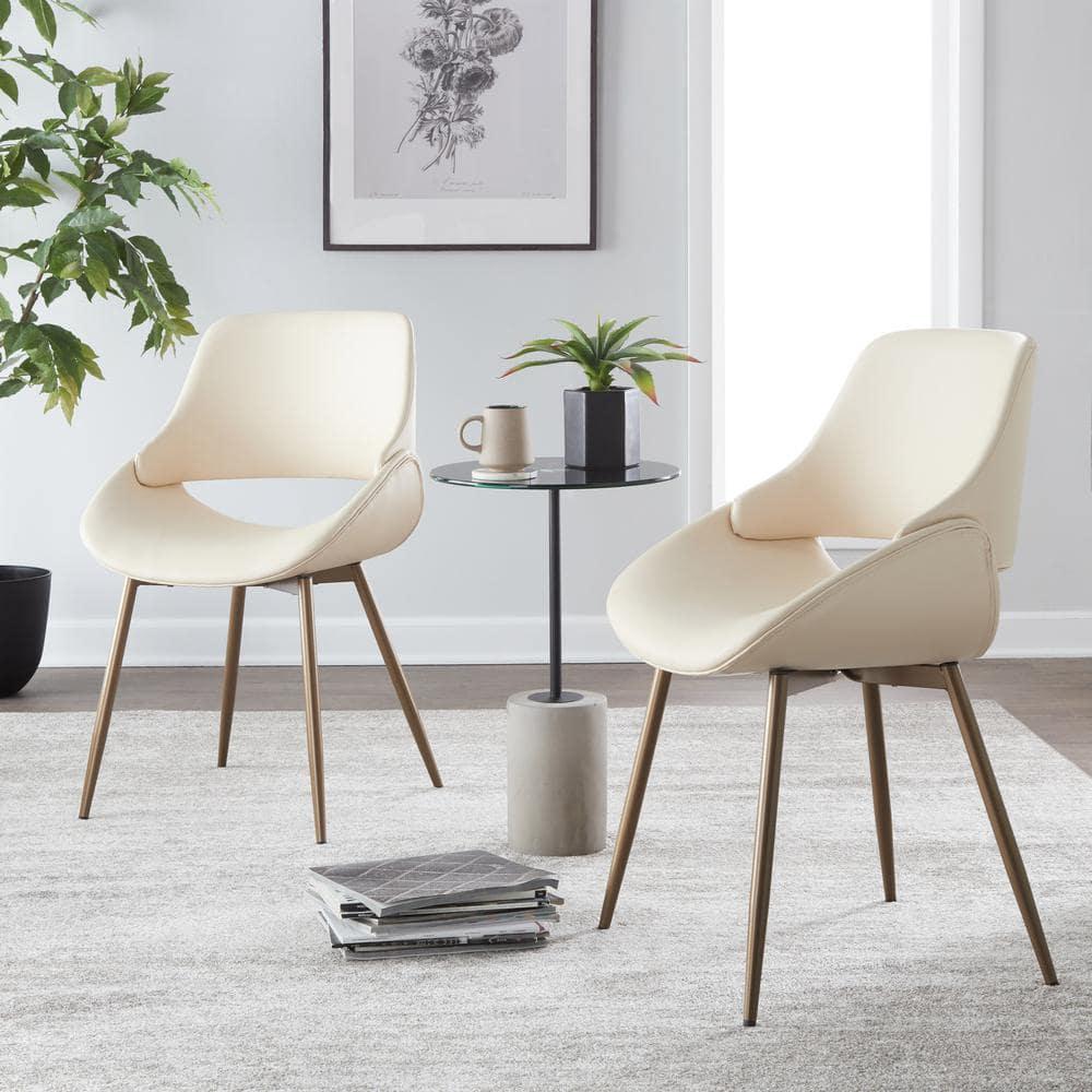 19.25'' H Faux Leather Upholstered Side Chair