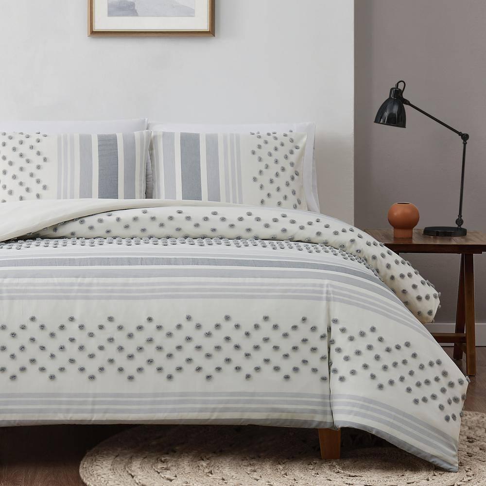 Brooklyn Loom Plain Weave Geometric Shapes Duvet Cover Set