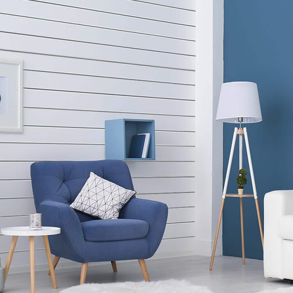 Kimberly Bay 7.25" x 84" Shiplap Wall Paneling in Primed White