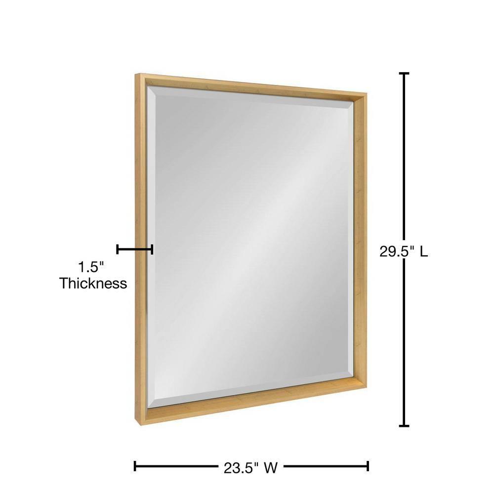 24" x 30" Calter Framed Wall Mirror Gold - Kate and Laurel