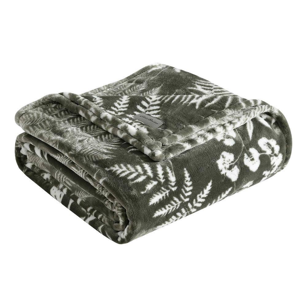Eddie Bauer Eddie Bauer Printed Ultra Soft Plush Fleece Reversible Blanket
