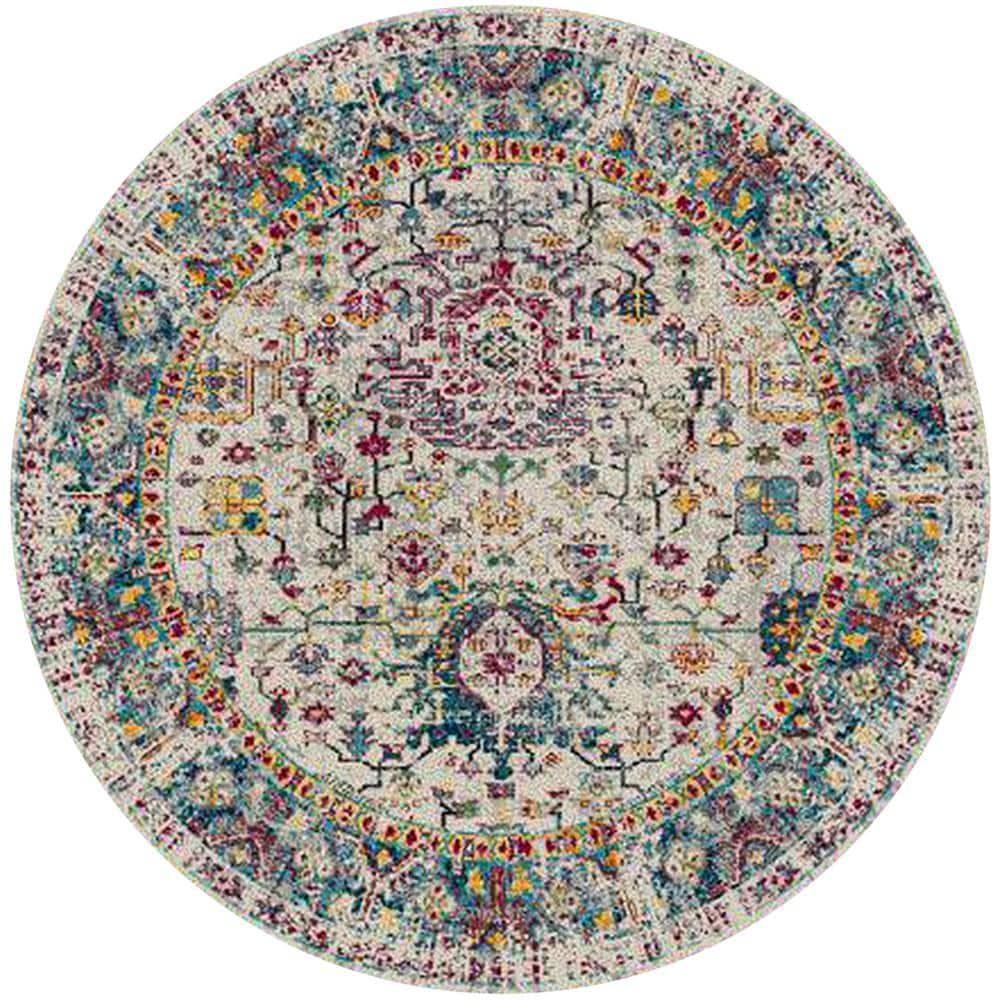 AMER Rugs Alyssa Transitional Bordered Durable Performance Multicolor Area Rug & Reviews | Wayfair