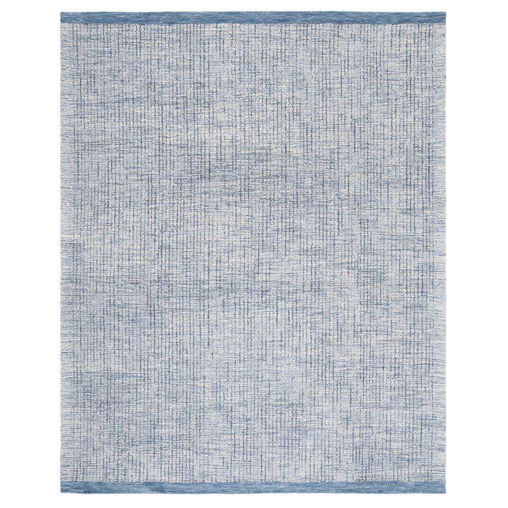 Metro MET151 Hand Tufted Indoor Area Rug - Ivory/Blue - 8'x10' - Safavieh