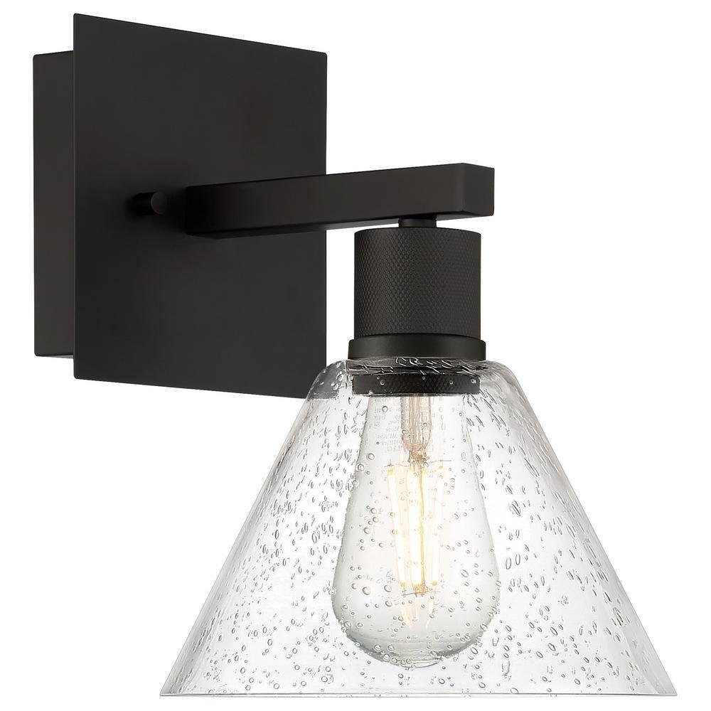 Access Lighting Port Nine 1 - Light Wall Light in  Matte Black