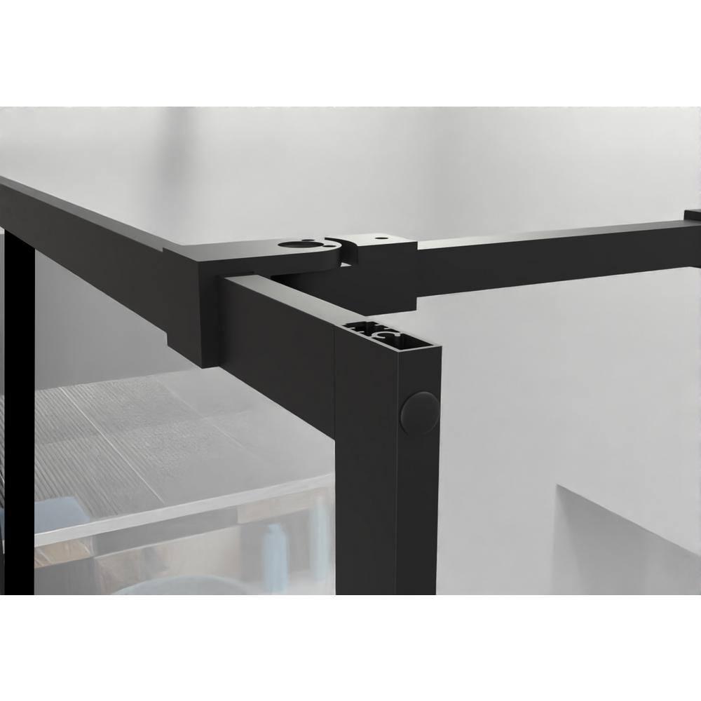 LIYU Goodyo 34" X 72" Shower Door Walk-in Black Finish LIYU-XX-W122346711