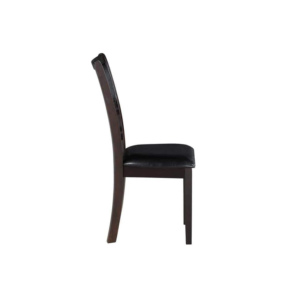 New Classic Furniture Gia Dining Collection with Table & 4 Chairs, Ebony