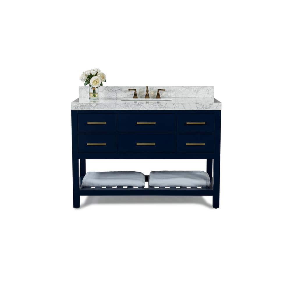 Ancerre Designs Elizabeth 48" Wood Bathroom Vanity Set in Heritage Blue