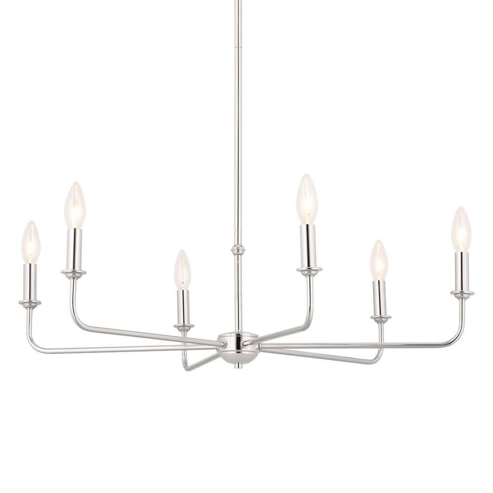 6 - Light Dimmable Classic / Traditional Chandelier