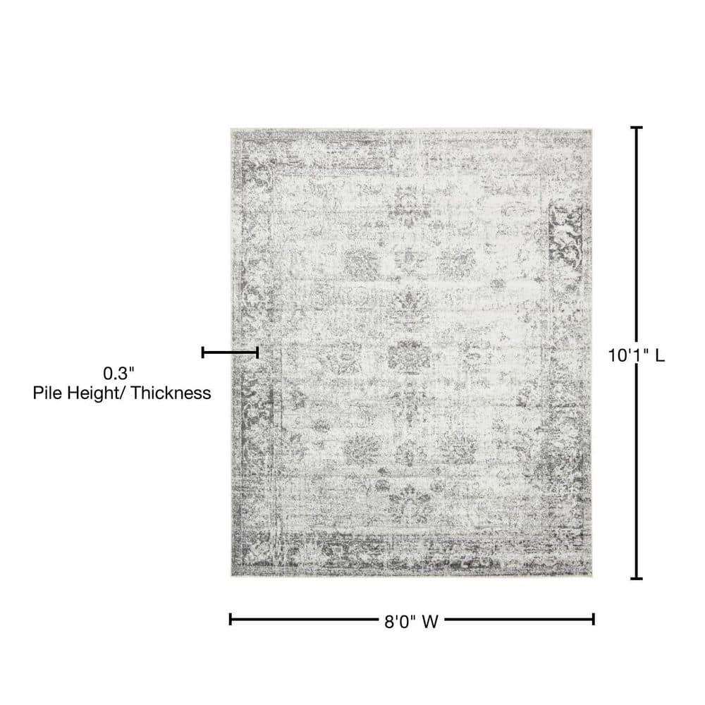 Unique Loom 8' 0 x 10' 0 Sofia Casino Gray Area Rug