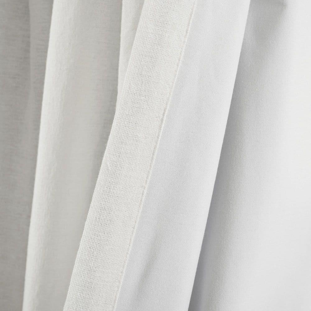 Lush Decor Linen Button Cotton Blend Blackout Thermal Rod Pocket Single Curtain Panel