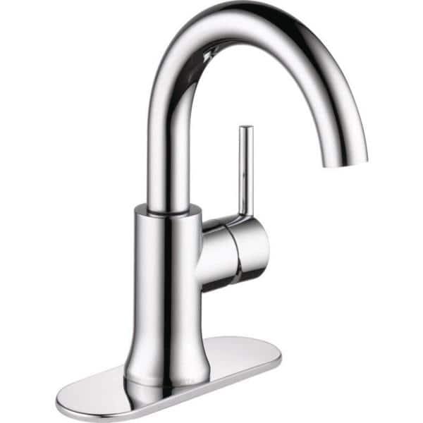 Trinsic Single Hole Bathroom Faucet with Drain Assembly, Single Handle Bathroom Sink Faucet