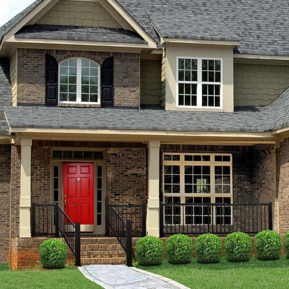 Weatherables Aluminum Railing Post Kit – Aluminum Post Kit for Arlington, Georgetown, and Cornell Railing Kits, Made with Durable Black Textured Powder-Coat Finish (3 in. x 3 in. x 54 in.)