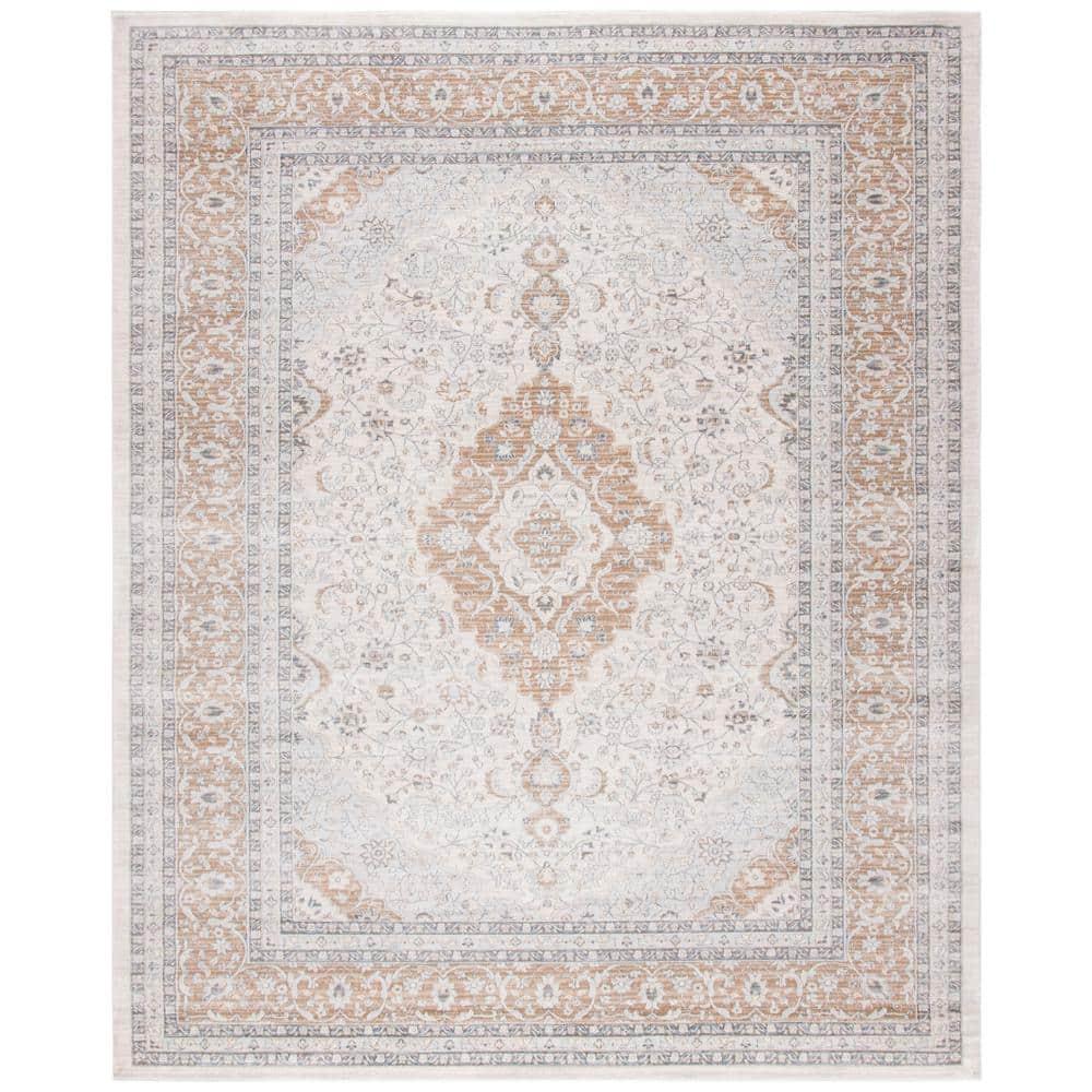 SAFAVIEH Isabella Jack Floral Bordered Area Rug, Cream/Beige, 9' x 12'