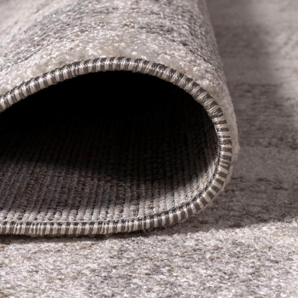 8'x10' Bhalil Berber Diamond Geometric Area Rug, Beige/Gray - JONATHAN Y