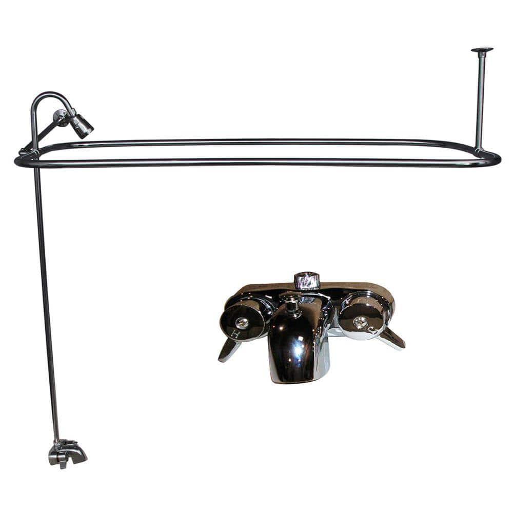 60'' x 30'' Freestanding Soaking Acrylic Bathtub with Faucet