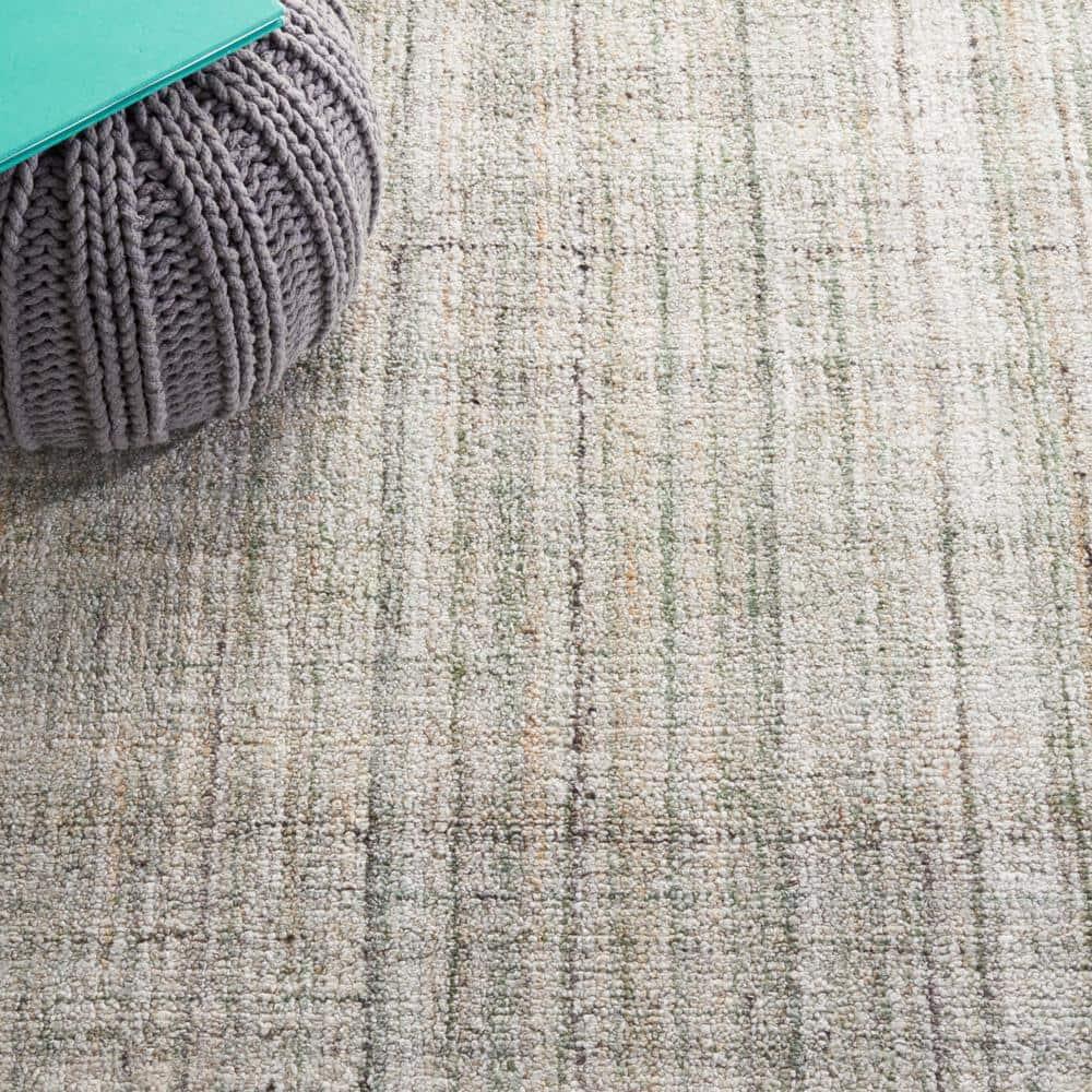 Abstract ABT143 Handmade Indoor Area Rug - Green/Sage - 6'x9' - Safavieh