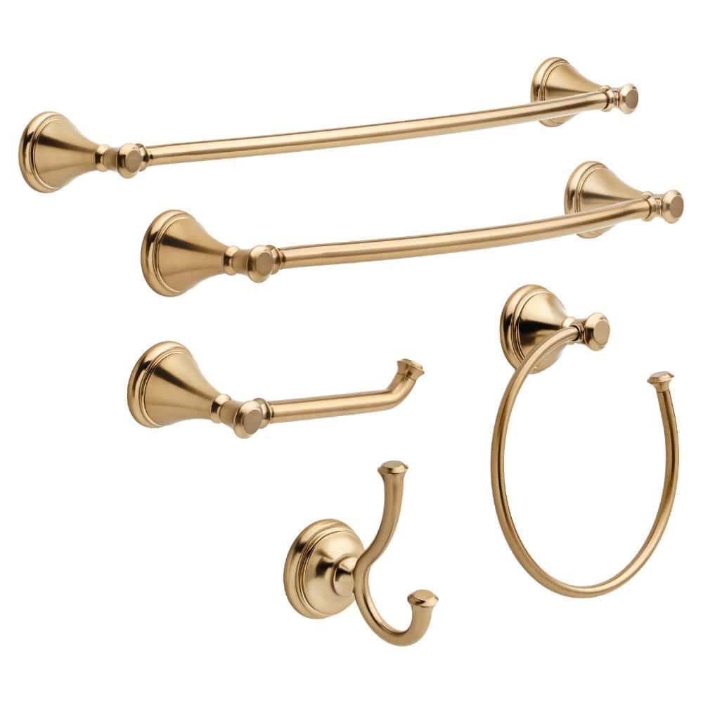 Cassidy 24 in. Wall Mount Double Towel Bar Bath Hardware Accessory