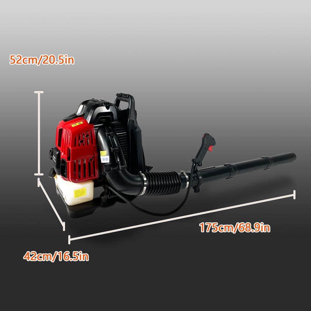 Tookss 76CC 4-Stroke Backpack Gas Leaf Blower 660CFM 200MPH EPA Passed Ergonomic Handle Electric Leaf Blowers For Yard Patio House Jobsite