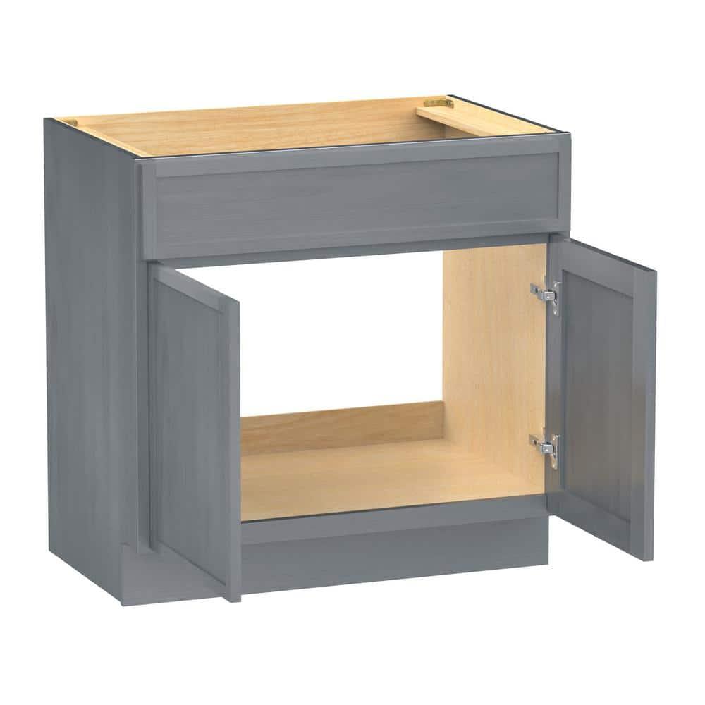 36" W Birch Plywood Freestanding Single Base Storage Cabinet with Soft Close Door