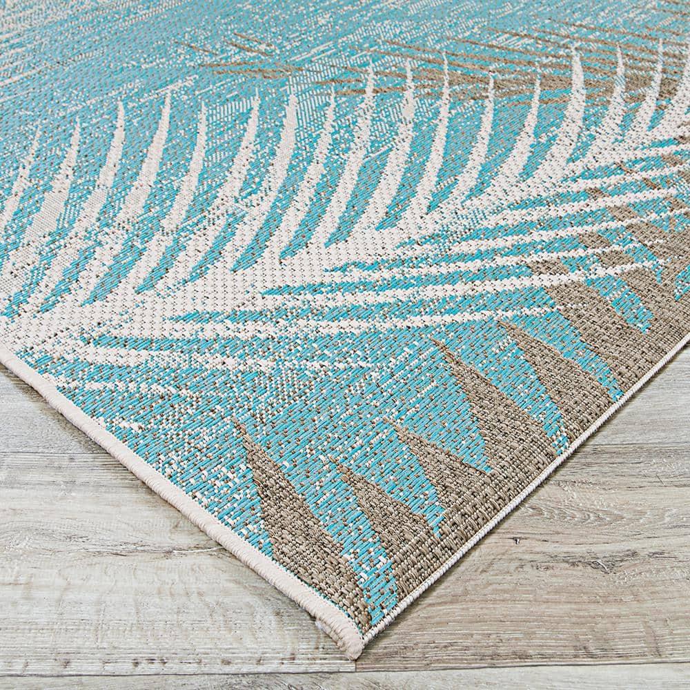 Couristan Monaco Tropical Palms Indoor/Outdoor Area Rug