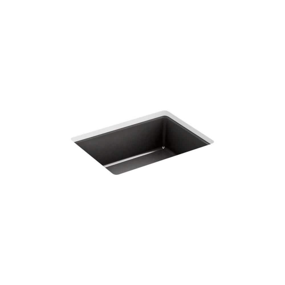 Verticyl 17" Rectangular Under-Mount Bathroom Sink with Overflow Drain