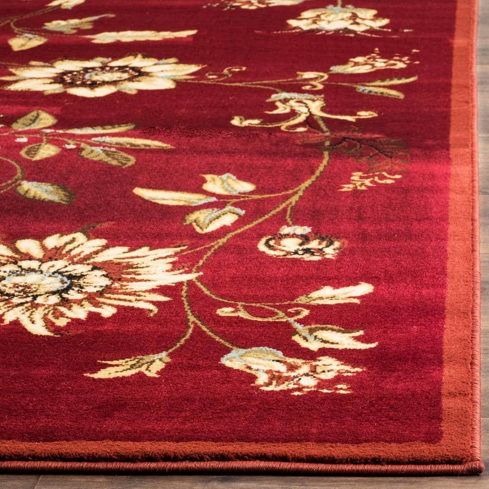 Lyndhurst LNH552 Power Loomed Runner Rug - Red/Multi - 2'3"x12' - Safavieh.