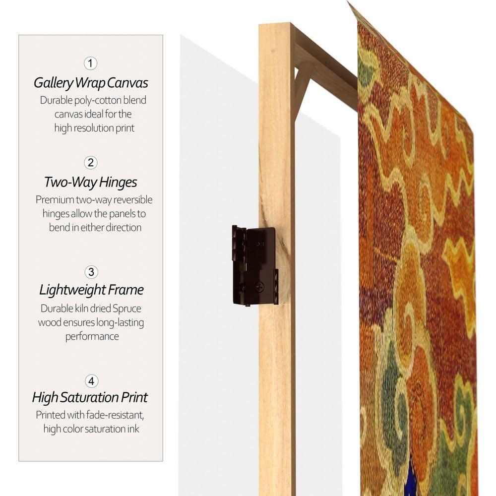 Oriental Furniture 6 ft. Tall Dragon of the Red Chamber Room Divider - 3 Panel