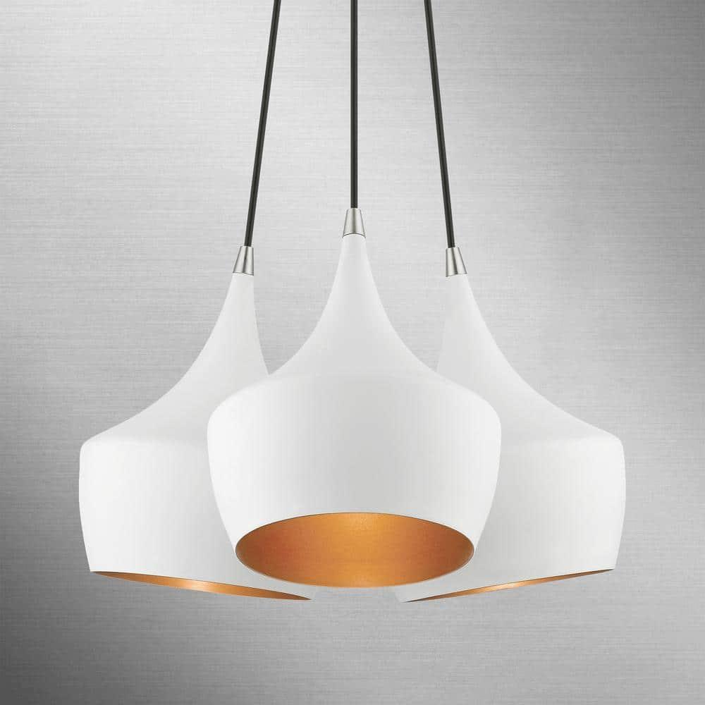 Livex Lighting Waldorf 3 - Light Pendant in  White