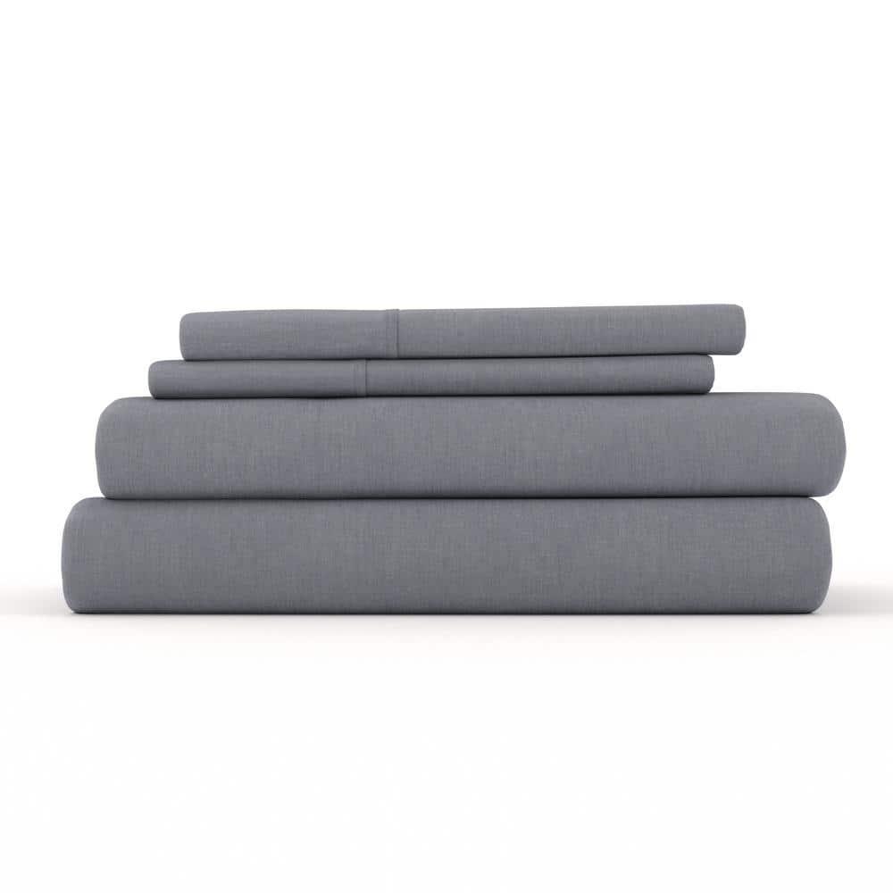 Linen Bamboo-Blend Breathable Luxury Bed Sheet Set