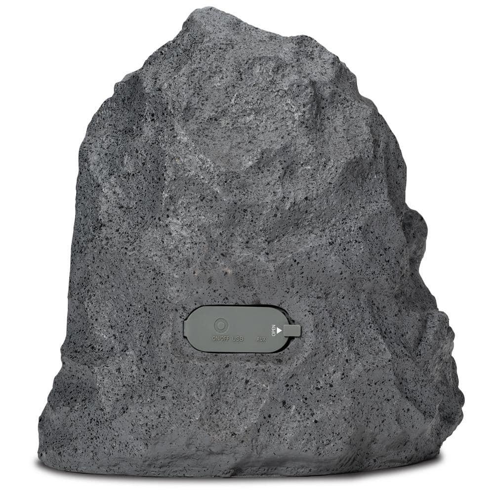 iLive ISBW422G Outdoor Bluetooth 20 Watts Power Rock Speakers with 2 USB charging cable, Gray