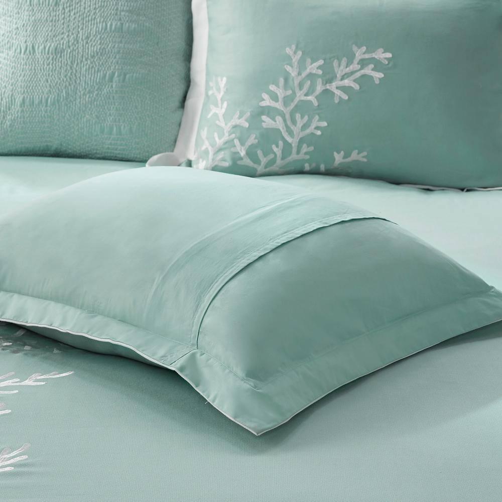 Harbor House Coastline Embroidered 100% Cotton 4 Piece Comforter Set