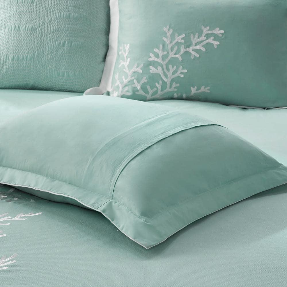Harbor House Coastline Embroidered 100% Cotton 4 Piece Comforter Set
