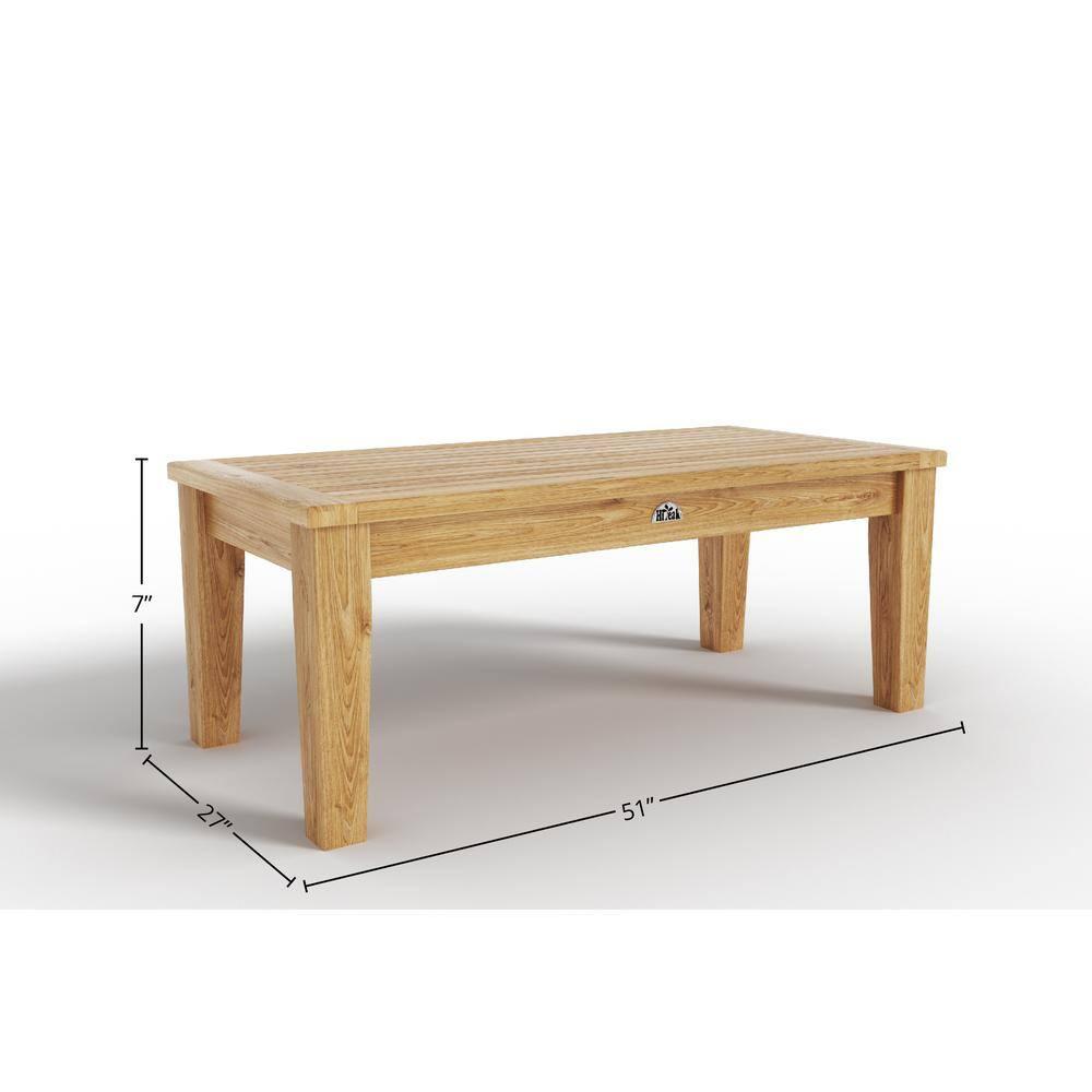 Curated Maison Adrien 4-Piece Teak Outdoor Patio Deep Seating Set with Sunbrella Cushions