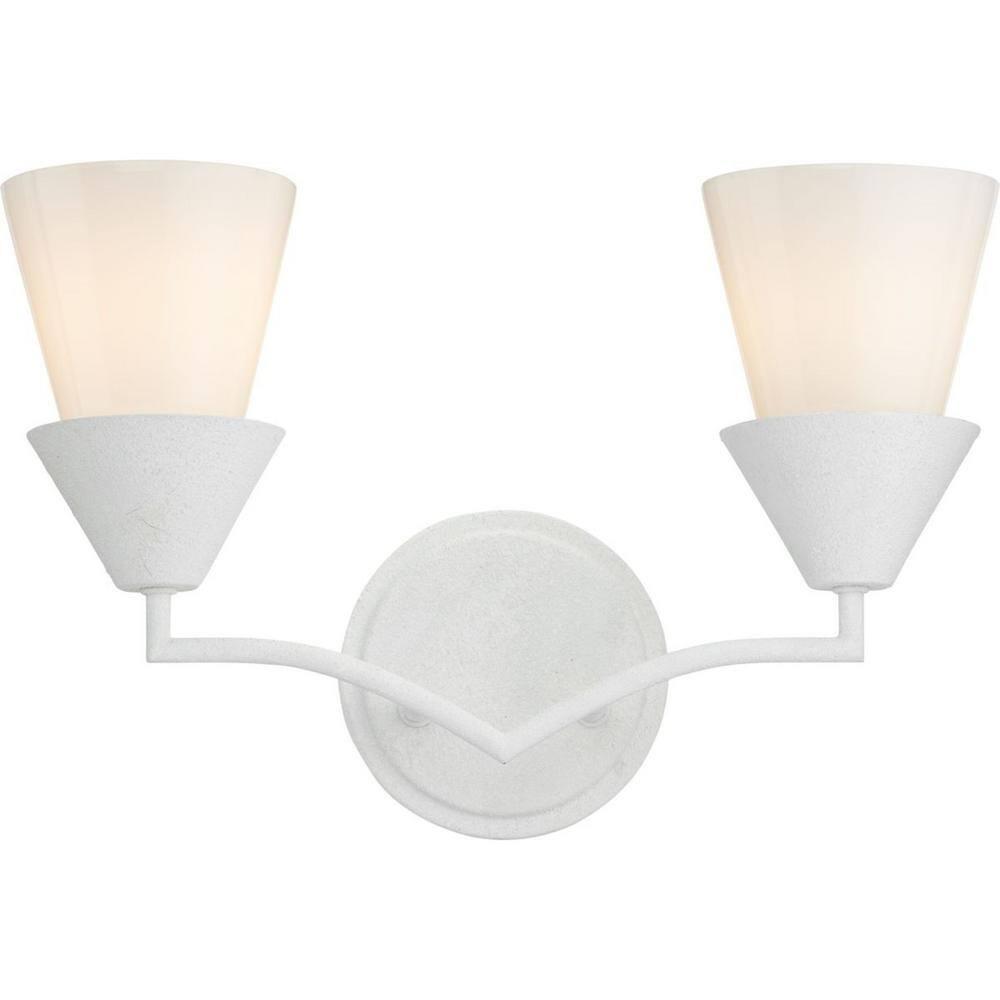 Progress Lighting Pinellas 2 - Light Vanity in  Whiteplaster