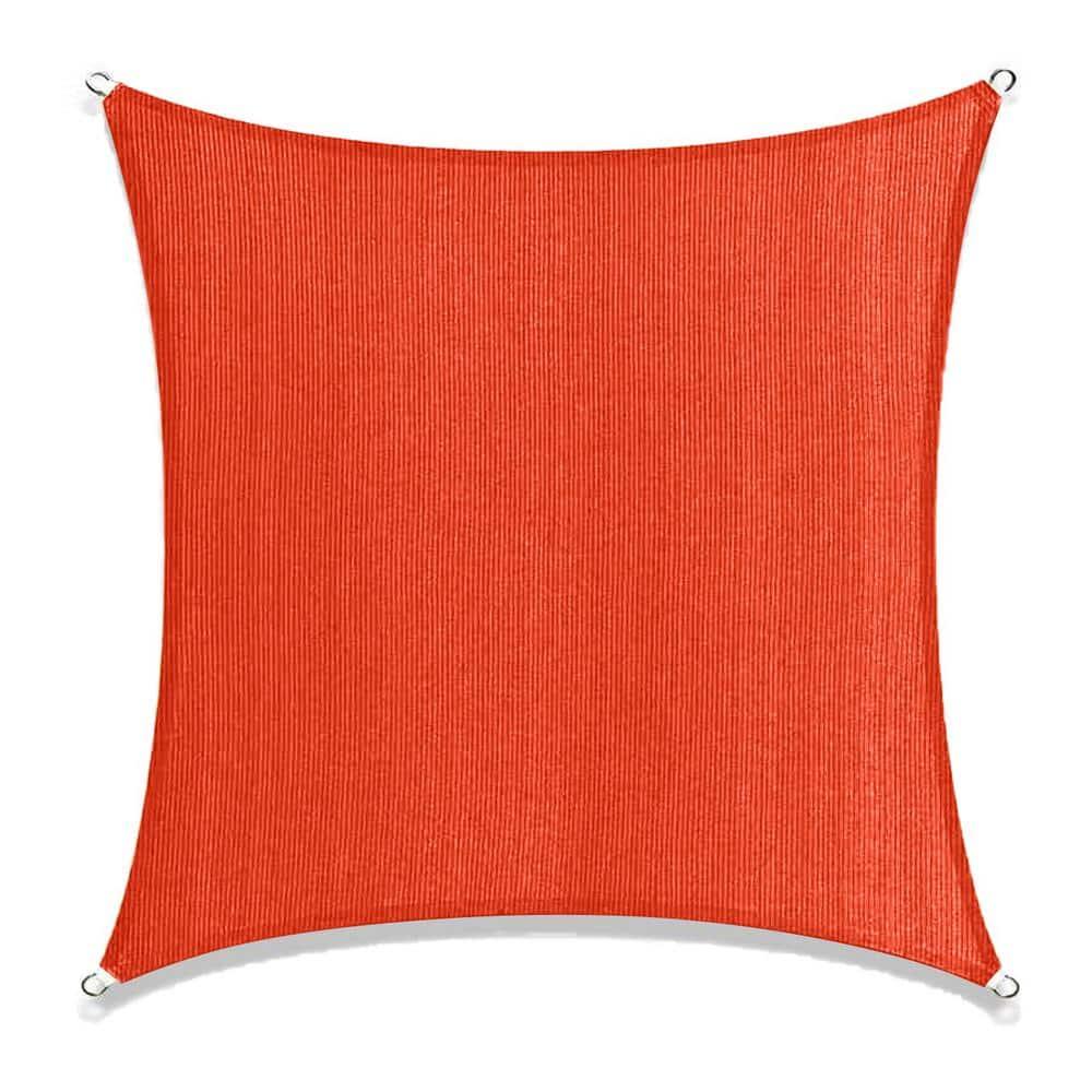 Boen  Square Sun Shade Sail Canopy Awning UV Block for Outdoor Patio Garden and Backyard - Red - 10'x10'