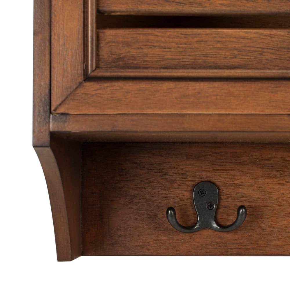 Leon Hanging 3 Drawer Wall Rack - Honey - Safavieh