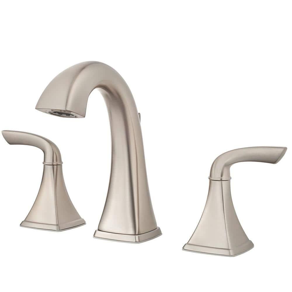 Bronson Widespread Double Handle Deck Mount Bath Faucet