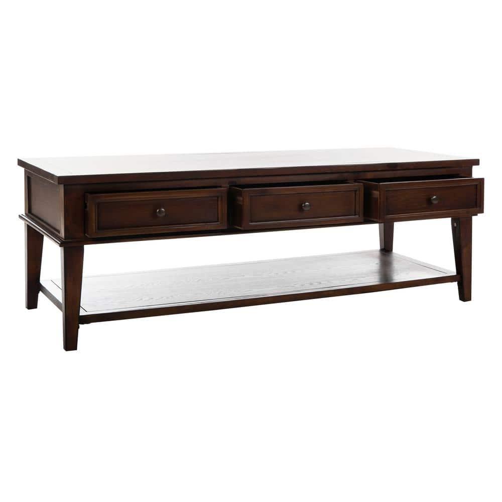 Manelin Coffee Table - Sepia - Safavieh