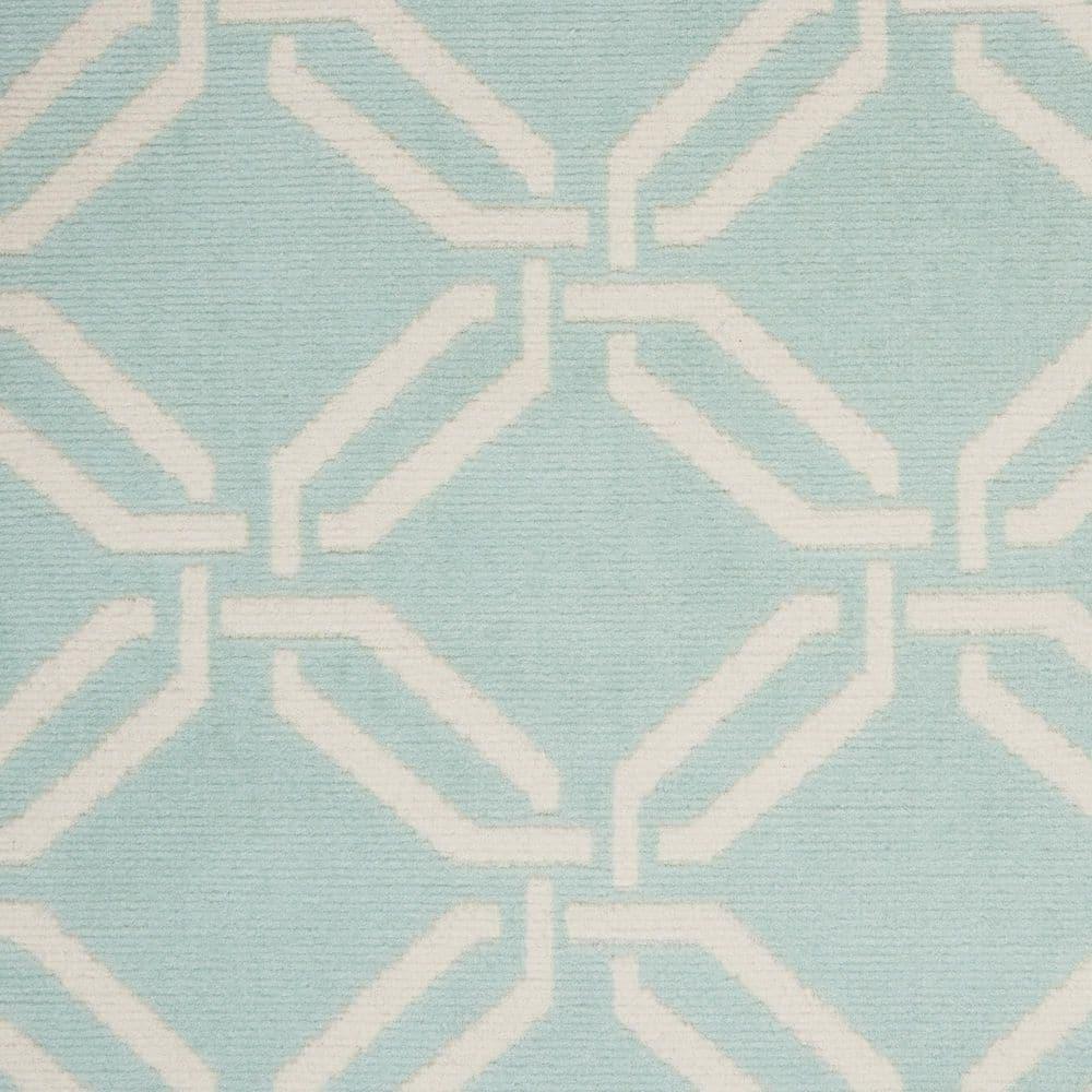 Nourison Jubilant Trellis Green 4' x 6' Area Rug, (4x6)