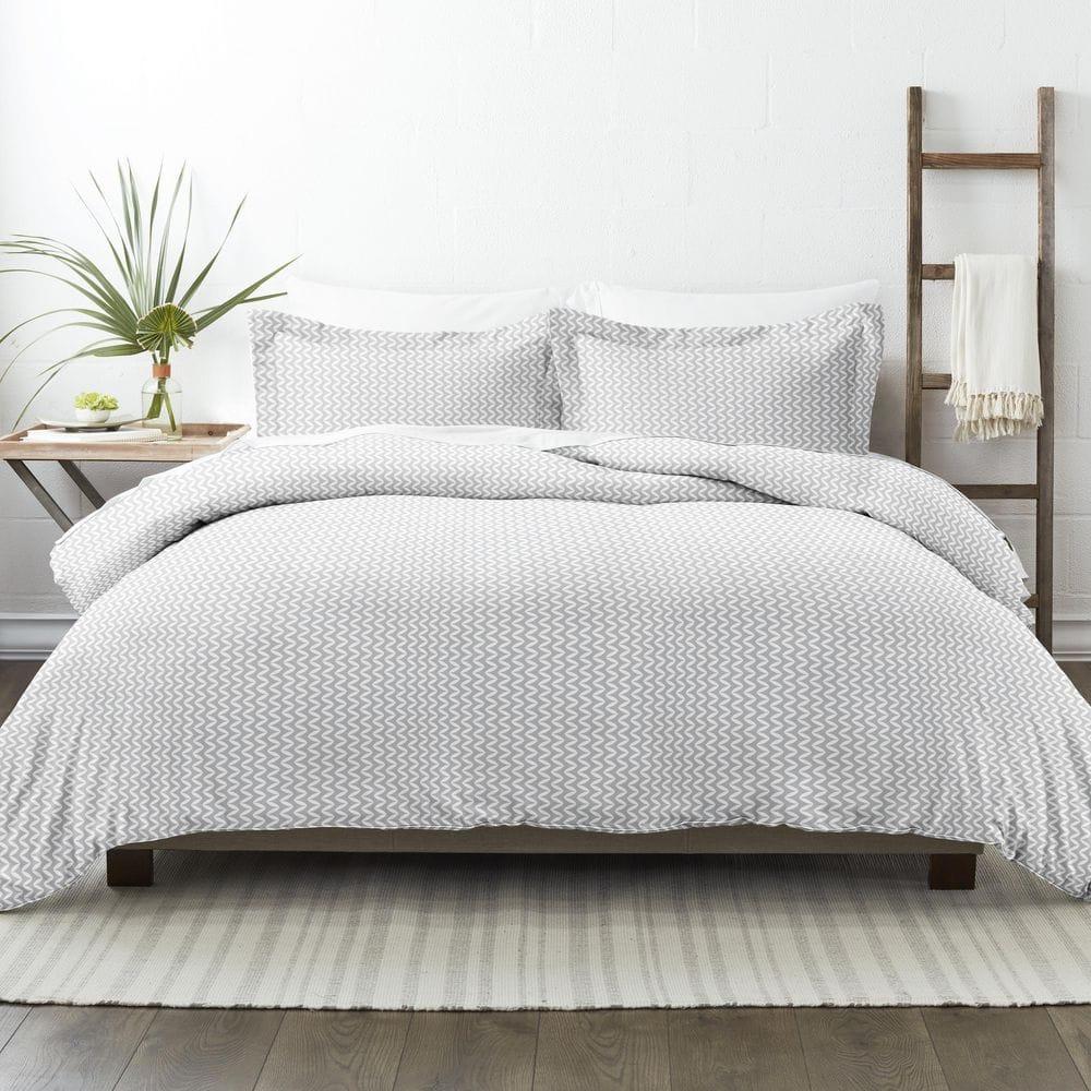 Simply Soft™ Puffed Chevron Pattern Duvet Cover Set