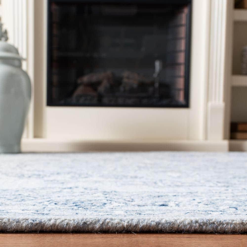 Micro-Loop MLP504 Hand Tufted Indoor Area Rug - Light Blue/Ivory - 8'x10' - Safavieh