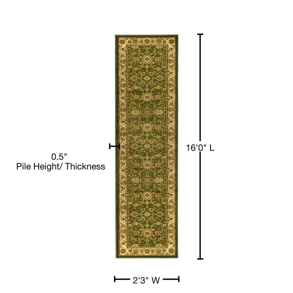 Lyndhurst LNH212 Power Loomed Accent Rug - Sage/Ivory - 2'3"x4' - Safavieh