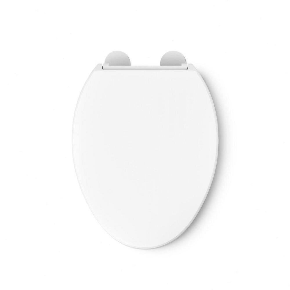 Hyten Elevated Toilet Seat with Quiet-Close Lid and Seat and Grip-Tight Bumpers