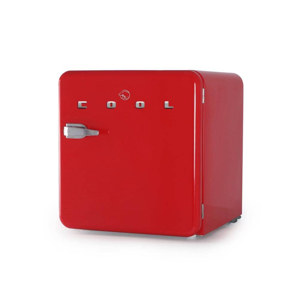 COMMERCIAL COOL Retro Refrigerator 1.6 Cu. Ft., Red
