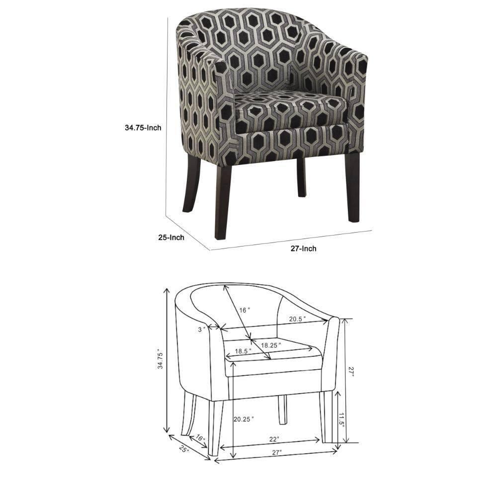 Jansen Upholstered Barrel Chair