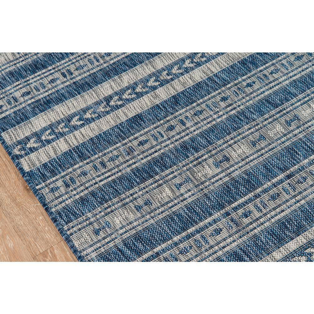 6'7"x9'6" Fair Isle Design Loomed Area Rug Blue - Novogratz By Momeni: Indoor Outdoor, Low Pile, Machine Made