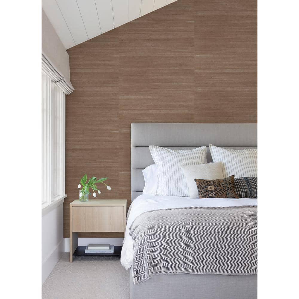 Caihon Rust Sisal Grasscloth Wallpaper Roll