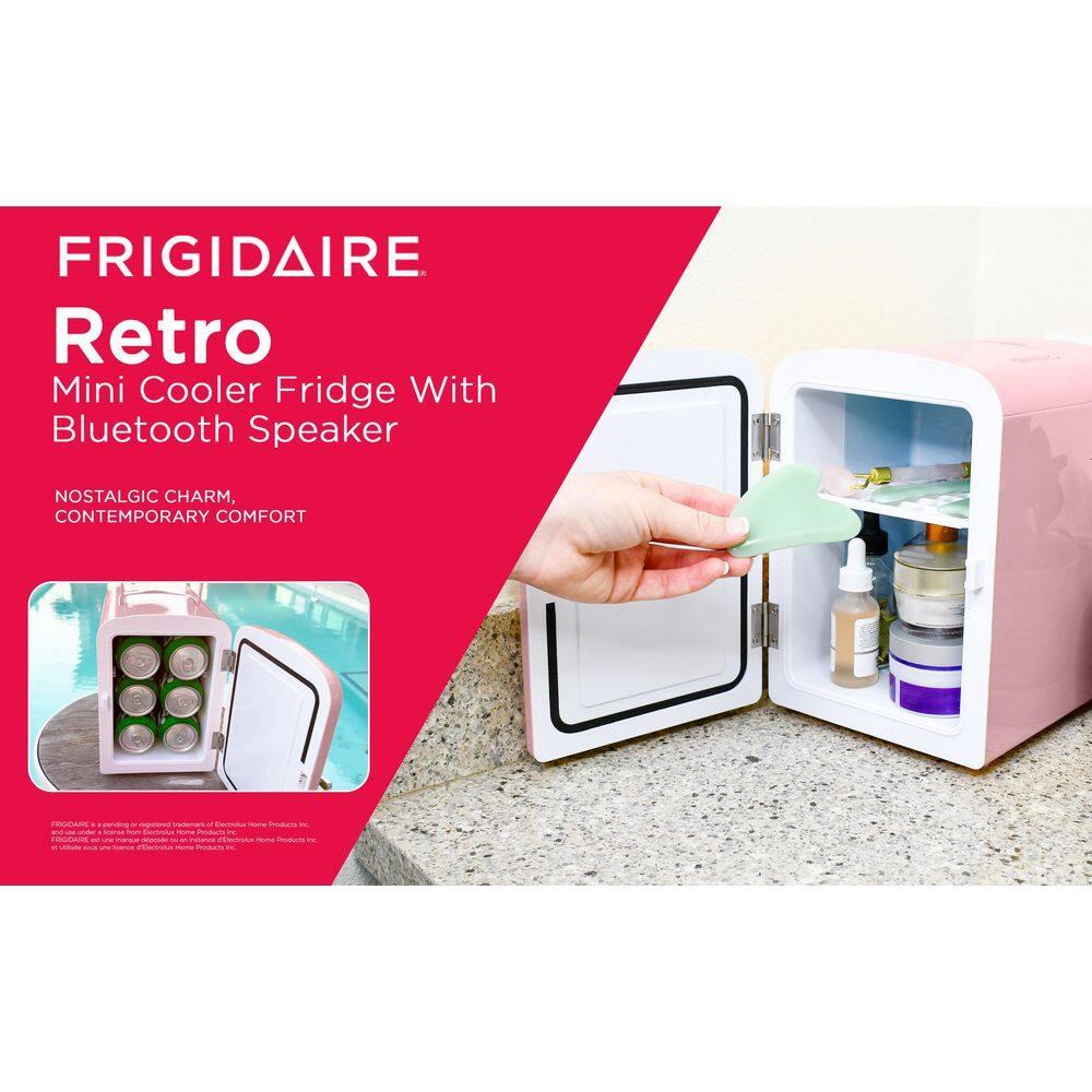 Frigidaire Retro Mini Fridge Cooler, Holds Up to 9 Cans, Portable Fridge for Car, Office, Bedroom, Dorm Room